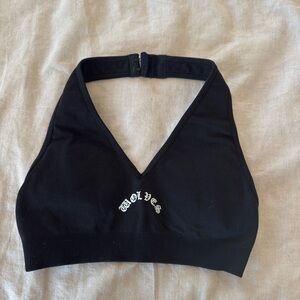 Darc Sport Black Halter Sports Bra